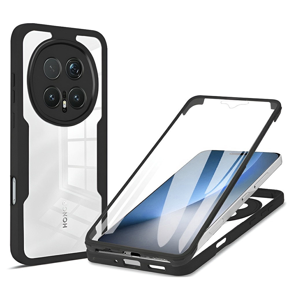 Husa pentru Honor Magic 8 Pro DaDen® ColorVerse 360, Antisoc, Protectie completa spate-ecran, Negru