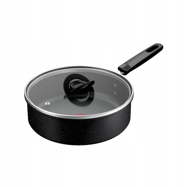 Tigaie adanca 24 cm Tefal Expertise Plus, neaderenta, cu capac, pentru plite inductie