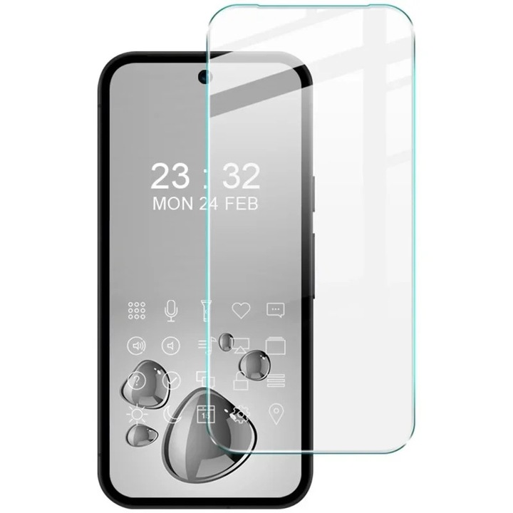Folie pentru Google Pixel 9a Sticla Securizata, Claritate HD, set cu sticker, Tempered Glass, Transparent