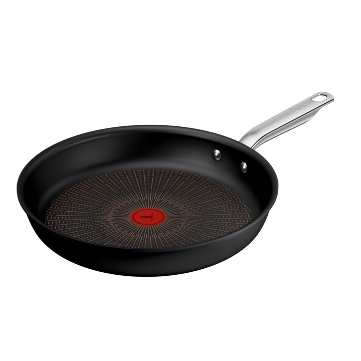Тиган Tefal Experience G3340843, FusionCore 9X незалепващо покритие, алуминий, съвместим с индукция и фурна 250°C, Черен, 32 см