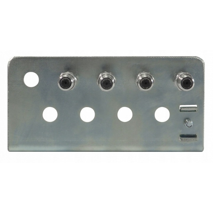 Limitator de supratensiuni / protector supratensiuni Televes 494710, pentru instalatii antena, 90 V, montat pe lista metalica, argintiu, 4 buc
