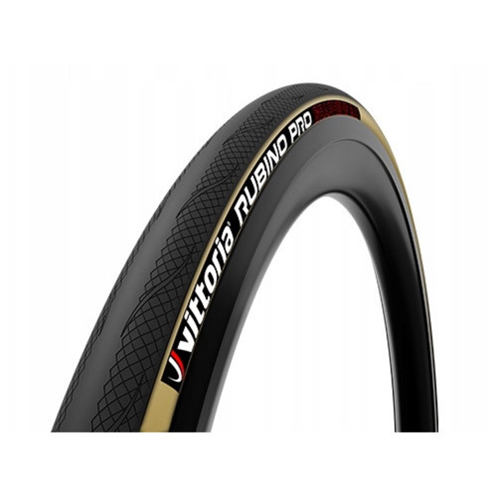 Велосипедна гума Vittoria Rubino Pro G2.0, сгъваема, Graphene G2.0, 3C, 150 TPI, черно/кафяво, 700x25C (25-622)