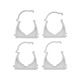 Set 4 Cleme Blocabile Suport Teava Pvc, Pe, Pe-X, Pp, Pb, 40Mm