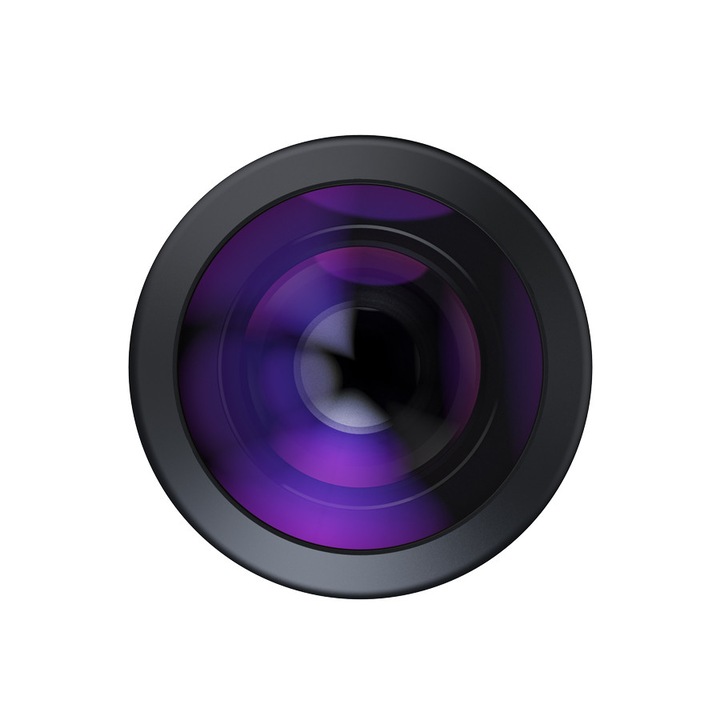 Филтър за телефони ShiftCam LensUltra Fisheye, 200 градуса ъгъл на видимост, 0.2x увеличение, Multi layer AR, Черен