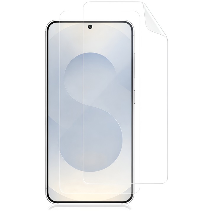 2 db képernyővédő fólia Samsung Galaxy S25 Plus-hoz, Full Glue, Ultra Clear, Regenerálható, Karcálló, Ujjlenyomatmentes, Gyors telepítés