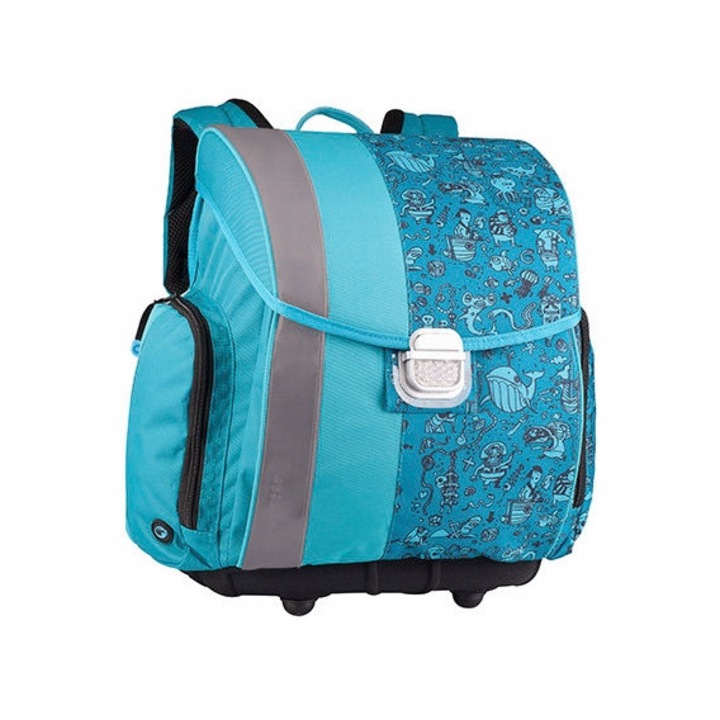 Iskolatáska Bagmaster, A004A, 15l, 34,4x26,0x18,5cm, kék