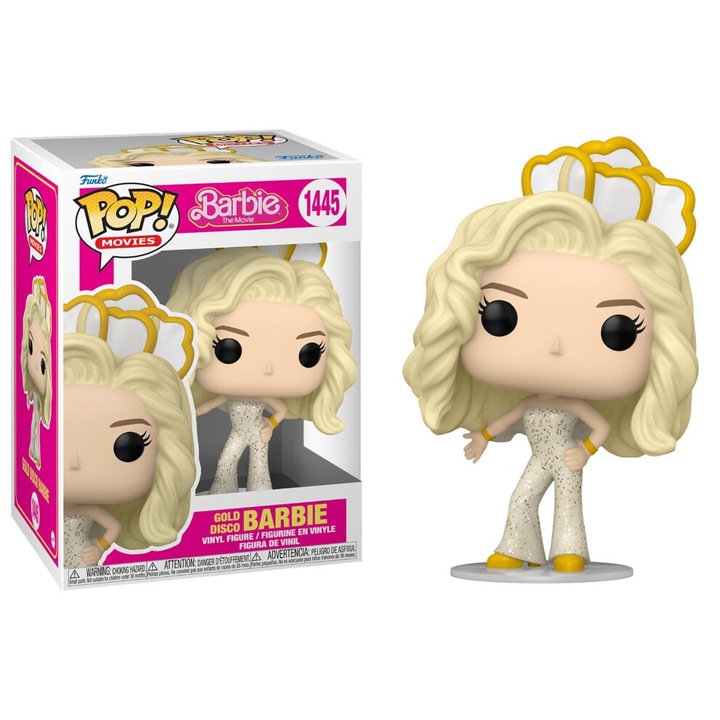 Funko Pop figura, Barbie Gold Disco, 1445, többszínű, 10x15cm