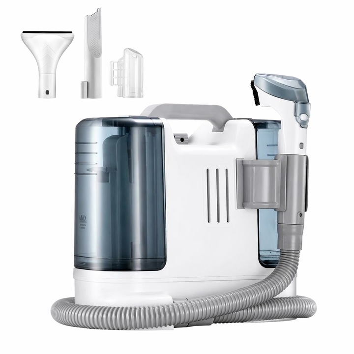 Aspirator Injector-Extractor pentru Curatare Tapiterii si Covoare, Spalare Umeda, Multifunctional, cu Accesorii