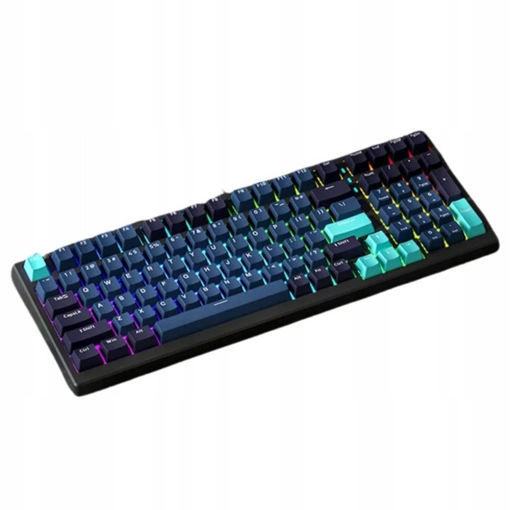 Xinmeng X98 Pro V2 mechanikus billentyűzet, hotswap, RGB, tengerészkék, 98 billentyű