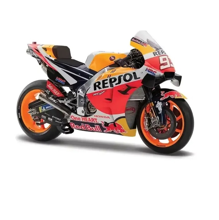 Motocicletă Maisto Honda RC213V, 1:18, Maisto MotoGP, Repsol Honda Team 2021, 11, 3 x 4, 5 x 6, 3 cm