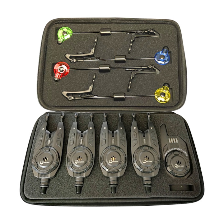 Set statie pescuit cu senzori si set swingere Cool Angel si geanta de protectie model 288