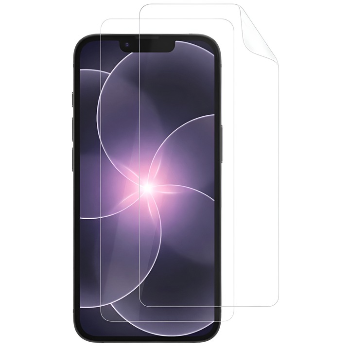 2 db képernyővédő fólia iPhone 16e-hez, Full Glue, Ultra Clear, Karcálló, Ujjlenyomatmentes, Gyors telepítés