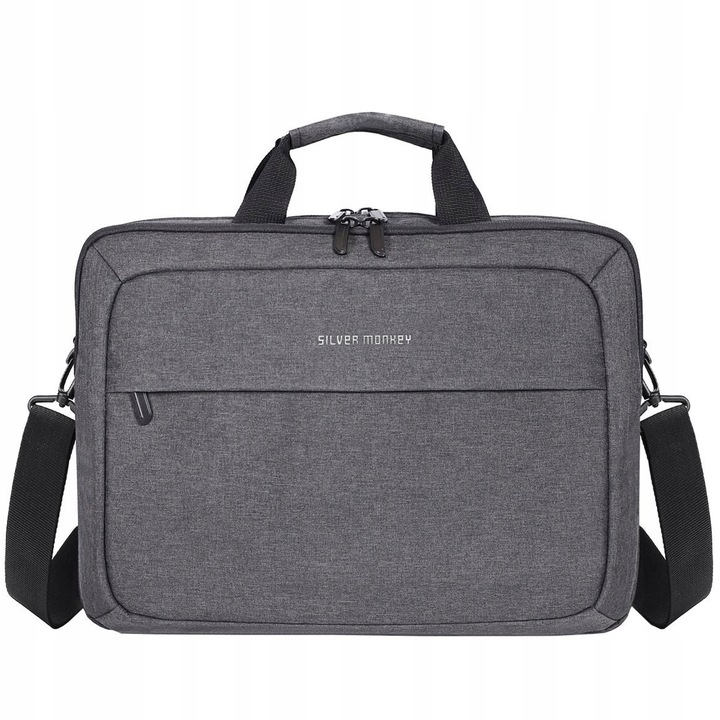 Silver Monkey Plain Bag laptop táska 15,6", szürke, 1 rekesz, 395x80x305mm