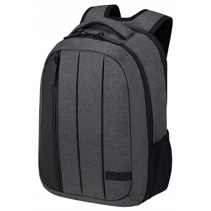 Laptop hátizsák 14", American Tourister, szürke melange, 39x27,5x19cm, rPET anyag