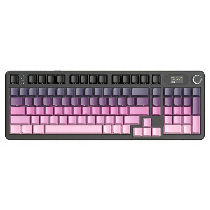 Attack Shark X98PRO vezeték nélküli mechanikus billentyűzet, rózsaszín, RGB világítás, USB-C interfész, 2,4 GHz, Bluetooth