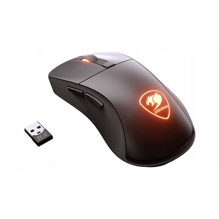 Геймърска мишка Cougar Surpassion RX, оптичен сензор, 50-7200 DPI, RGB осветление, 120x65x38mm, 98g