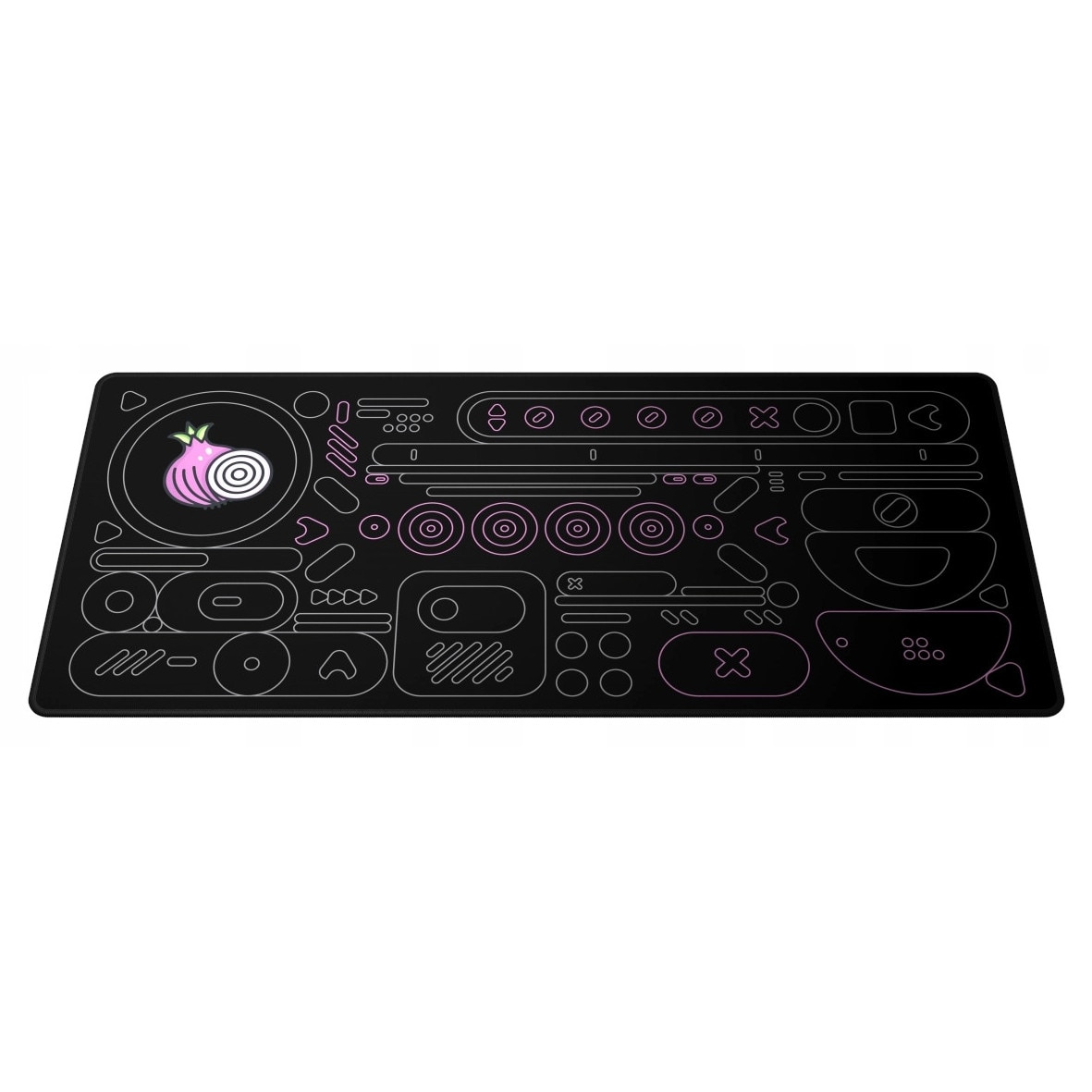 Mousepad Dark Project Onionite Dark Pattern XL, 900x400x4mm, negru