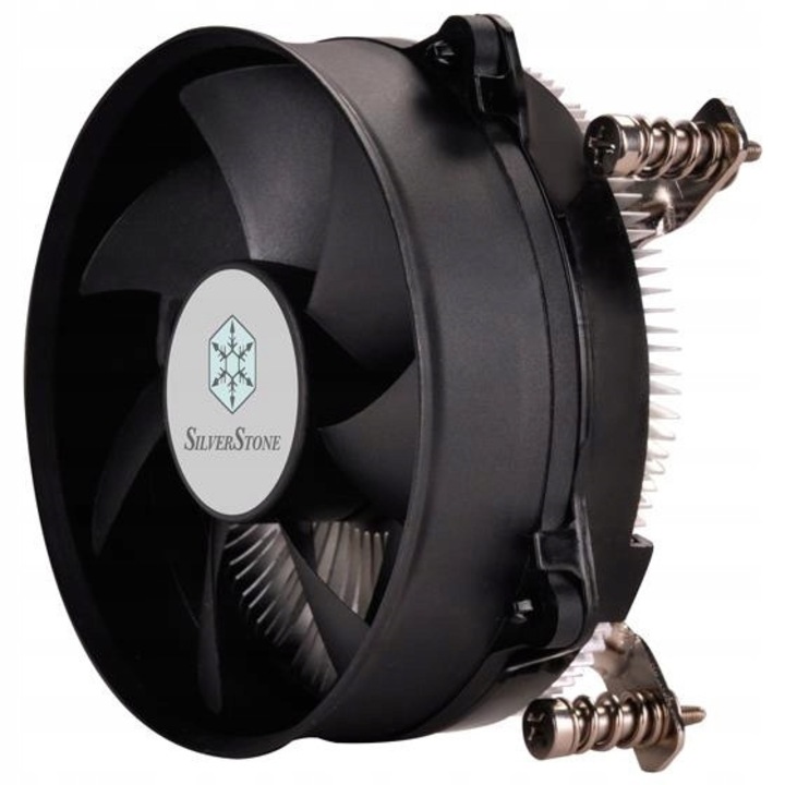 SilverStone NT08 115X V2 CPU hűtő, 1 db 92mm ventilátor, 3500 RPM, 48x101x101mm, fekete