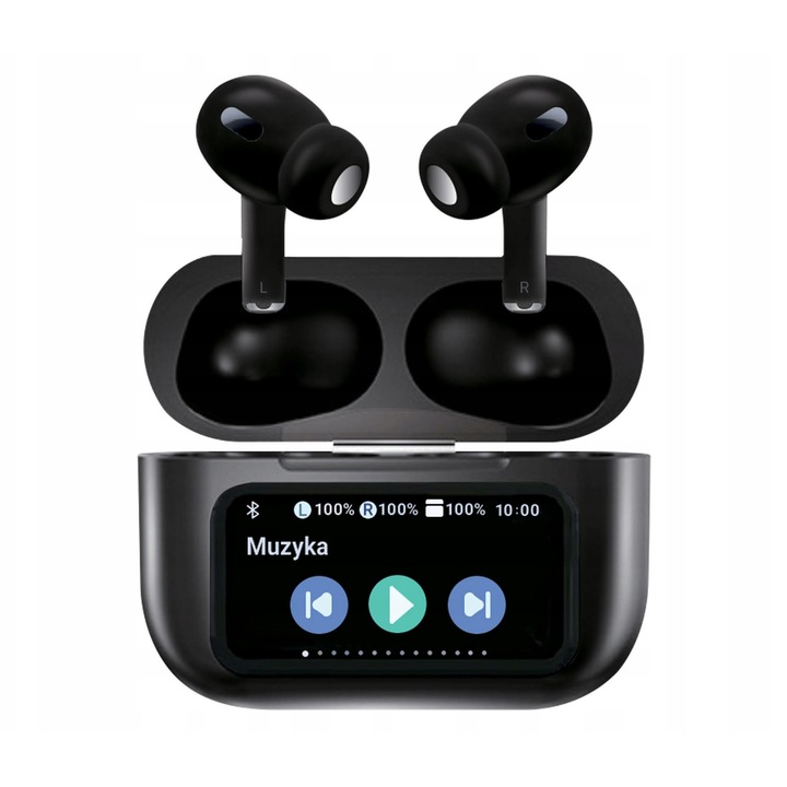 Silver Monkey Smart Buds Pro vezeték nélküli fülhallgató, aktív zajszűrés, fekete