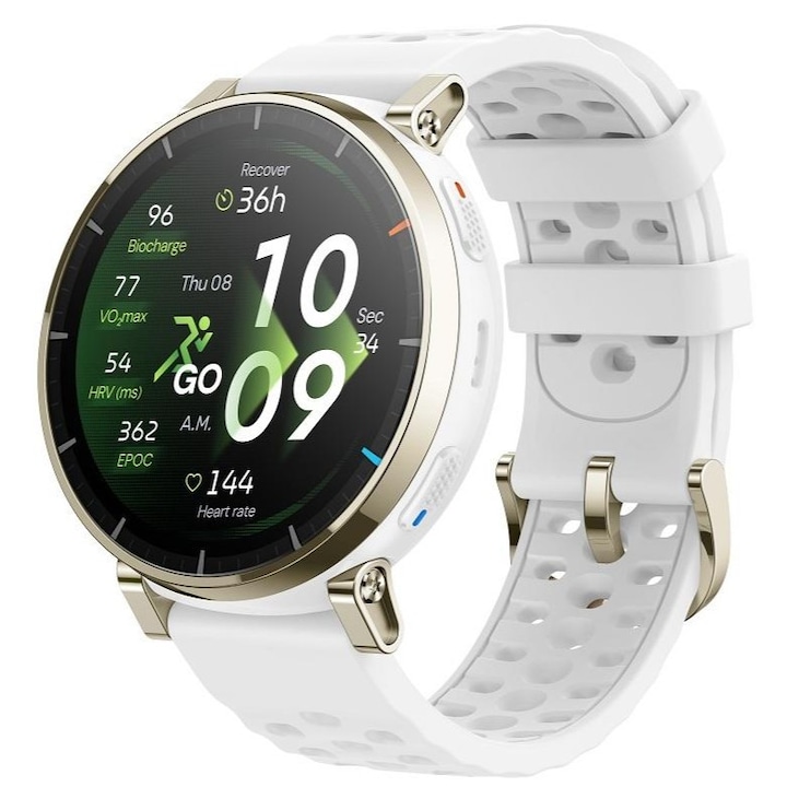 Smartwatch, Garmin, Rezistent la apa, Bluetooth/WiFi, GPS, Silicon/Inox, Negru