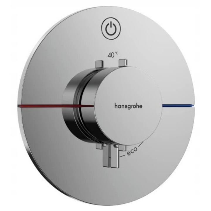 Термостатичен смесител ShowerSelect Comfort S, Hansgrohe, 1 изход, хром, тънък монтаж