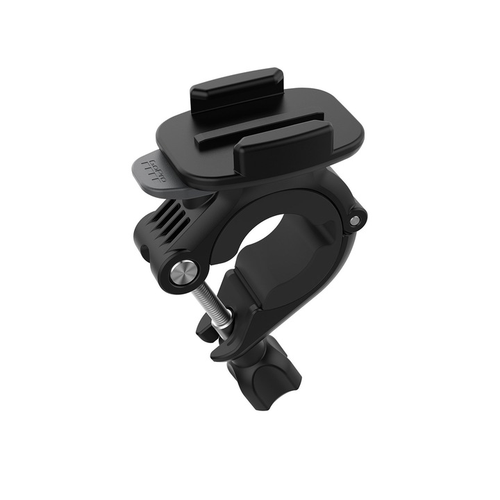 Стойка за спортна камера GoPro, въртяща се на 360°, диаметър 9-35 мм, черна, пълен комплект