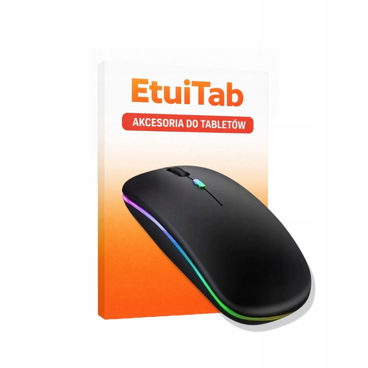 Egér vezeték nélküli Bluetooth EtuiTab, 1600 DPI, RGB LED világítás, 500 mAh akkumulátor