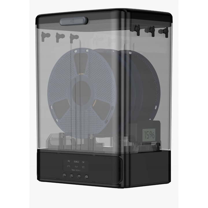 SUNLU FilaDryer SP2 filament tárolóedény készlet, 1x1kg PLA+, 1x2kg PLA+, 1x3kg PLA+, páratartalom-szabályozás, 250x153mm