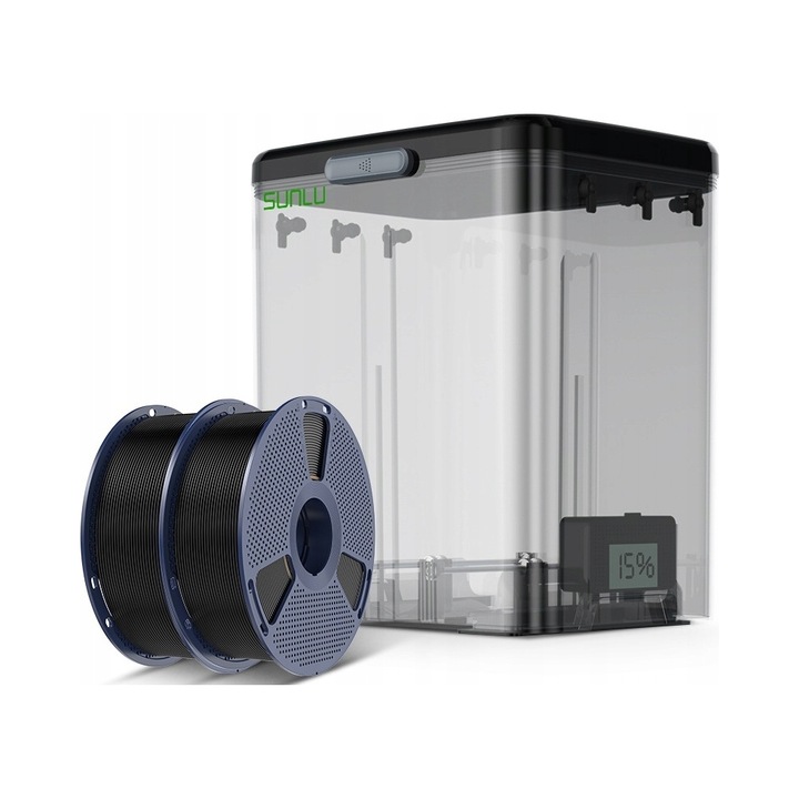 Sunlu FilaDryer SP2 filament szárító és tároló, 278x208x396mm, 1,75mm/2,85mm, teljes készlet