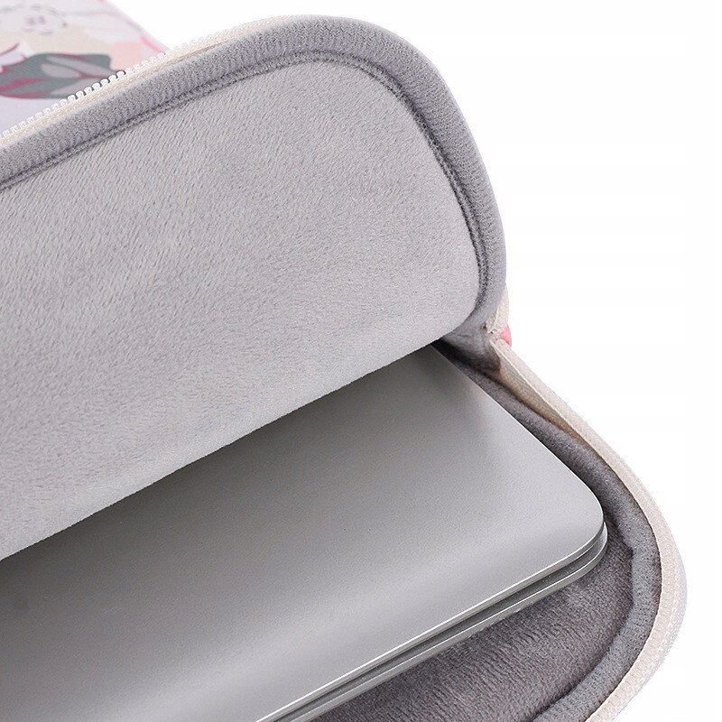 Etui laptop, EtuiTab, model flower, waterproof, negru, 35x25,5x3,5cm