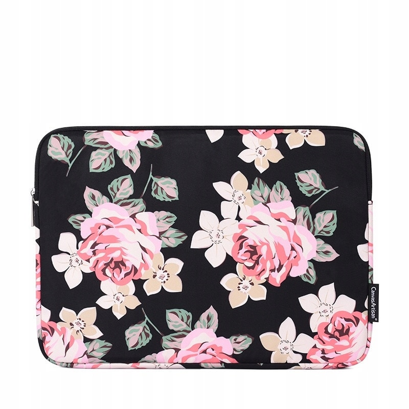 Etui laptop, EtuiTab, model flower, waterproof, negru, 35x25,5x3,5cm