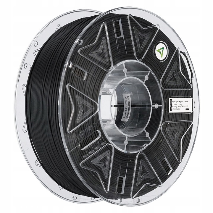 Filament 3D Creality PLA könnyű, 1kg, fekete