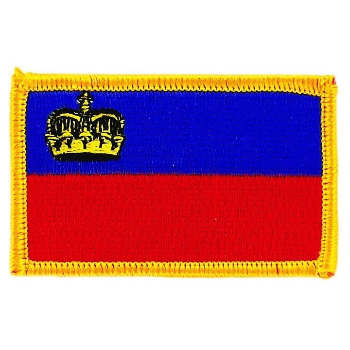 Patch Ecusson Brode Lichtenstein Thermocollant 10x7cm