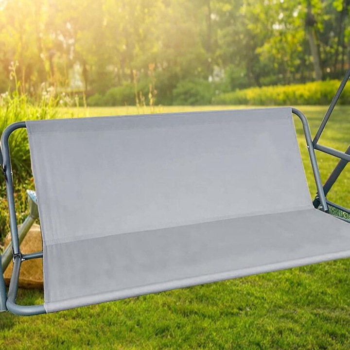 Husa pentru leagan, 600D Oxford, rezistenta la apa si praf, gri, 115x50x50 cm