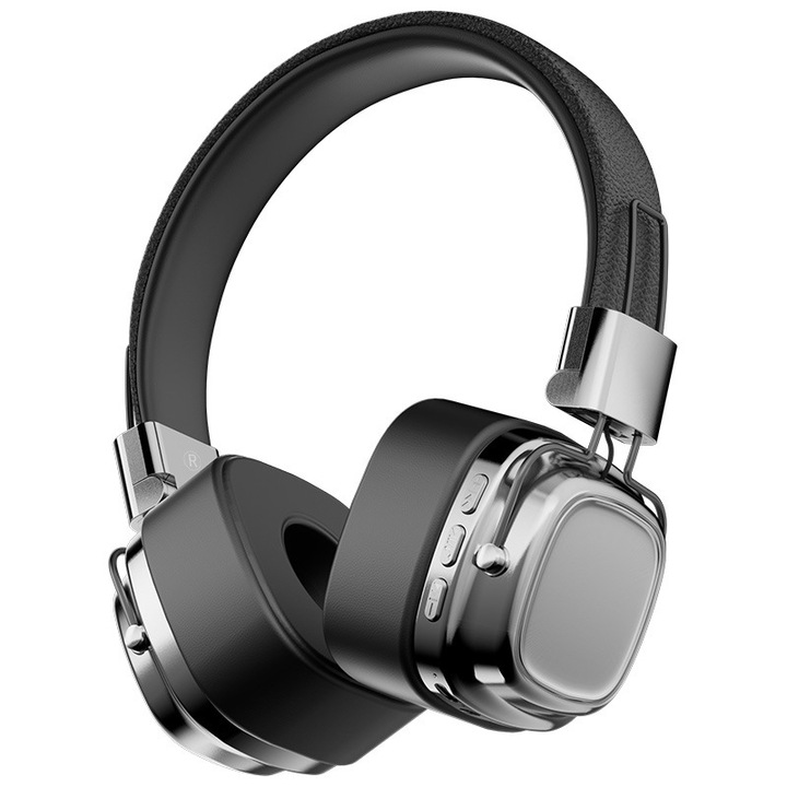 Vezeték nélküli fülhallgató, metál szürke, hosszú akkumulátor-élettartam, HiFi hangzás, felnőtteknek