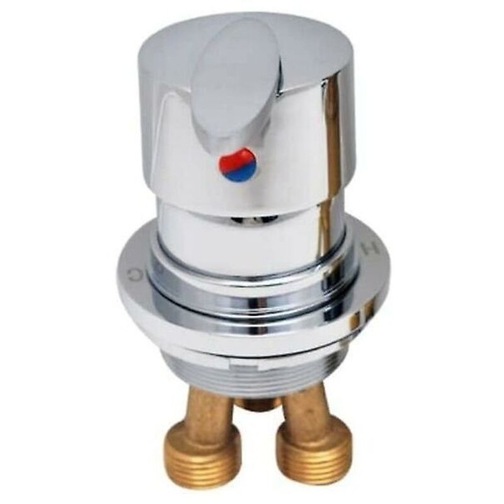 Krómozott sárgaréz csaptelep 2/3 utas váltóval, könnyű szerelés, méretek 3.1-3.5cm, 30mm