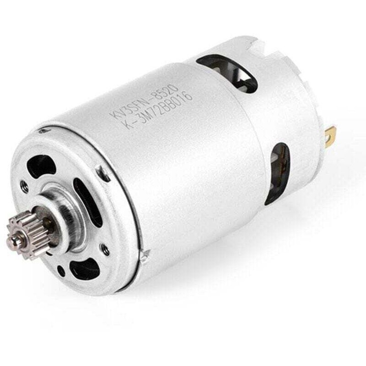 Motor DC 1607022649 pentru burghiu electric HC683LG, 13 dinti, argintiu, set