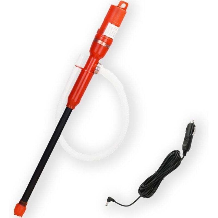 Pompa electrica de combustibil 12V, transfer, pentru apa, benzina, motorina, 7-8 litri/min, utilizare in aer liber