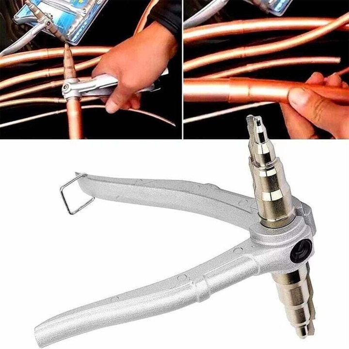 XU rozsdamentes acél tágító fogó, rézcsövekhez, 6-22mm, ergonomikus