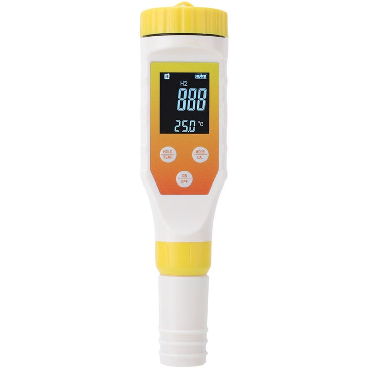 Tester de calitate a apei 7 in 1, pH, EC, TDS, H2, ORP, salinitate, design compact, impermeabil, 180x7.09cm