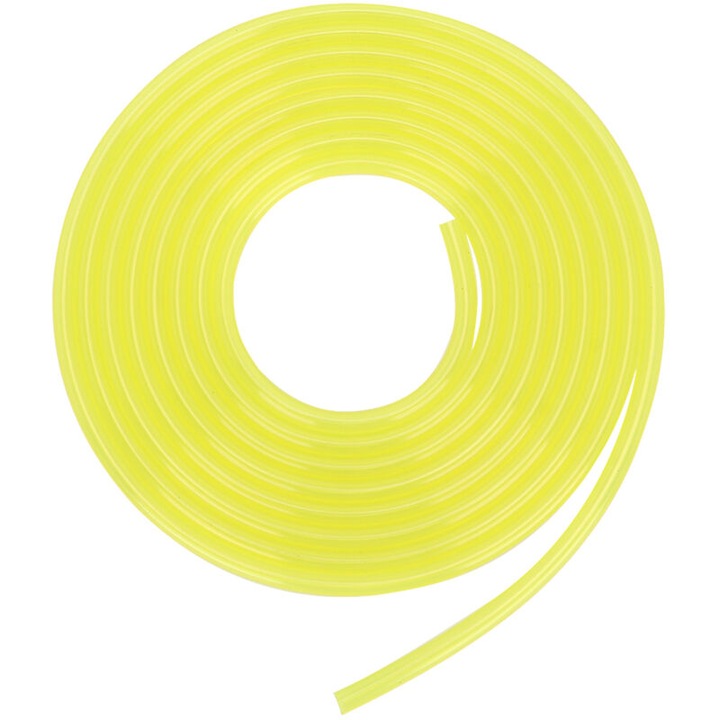 Furtun flexibil de combustibil galben, 3x6mm, 3m, pentru echipamente pe benzina