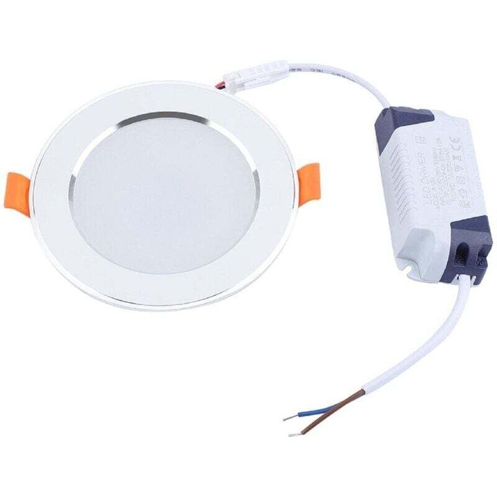 LED плафониера със сензор за движение, 9W, студено-топло бяло, 180°