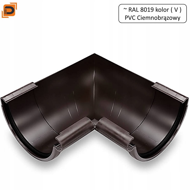 Belső sarok 90, Galeco, PVC, 150mm, barna színű