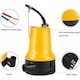 Pompa submersibila 12V, pompa de apa DC, 50W, 4200 l/h, pentru apa murdara si curata, cablu alimentare 1.6 m cu clema, galben/negru, 1 buc