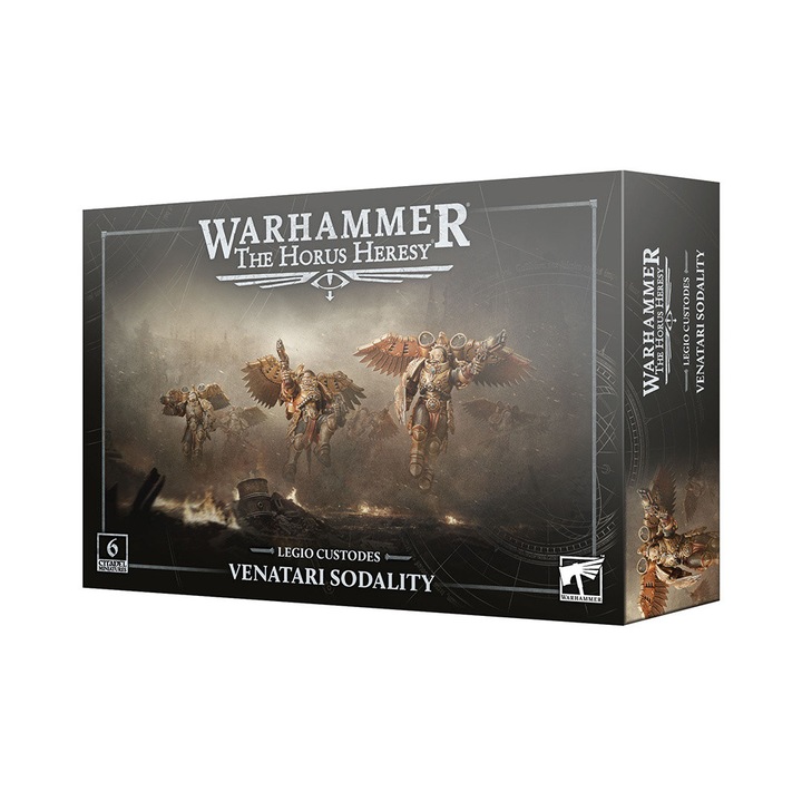 Warhammer Horus Heresy játékkiegészítő, Venatari Sodality Legio Custodes, Games Workshop, 6 összeszerelhető modell, szürke