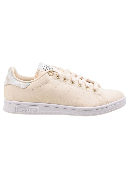 Tenisi dama Adidas Stan Smith, bej/alb, material textil, talpa cauciuc, design ecologic