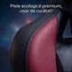 Геймърски стол GALAXIA ергономичен, LED RGB, лумбален масаж, разтегателна поставка за крака, регулируема облегалка 90-165 градуса, възглавници за врат и кръст, Черен/Червен