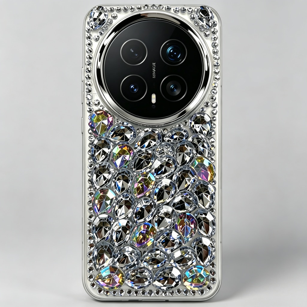 Husa de Protectie, Compatibila Honor Magic8pro, Bling Glitter Luxury cu Strass Crystal Rhinestone, OLOEY®,3D Sparkly Jewelled Gemstone, Transparent, Anti Shock