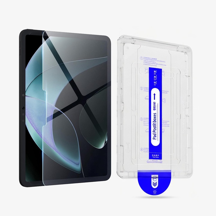 Tabletta védőfólia, 11.5 hüvelyk, edzett üveg, automatikus pormentesítés, OLOEY, kompatibilis a Huawei MatePad 11.5/Air11.5/11.5S modellekkel