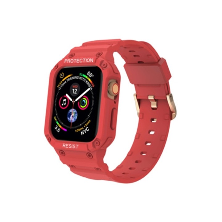 Curea pentru Apple Watch Series 4, 44mm, rosie